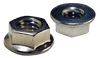 #10-24 Non-Serrated Flange Nut, 18-8 Stainless Steel (Box of 4,000)