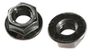 5/16"-18 Non-Serrated Hex Flange Nut, Grade 5, Steel, Zinc Clear (Box of 2,000)