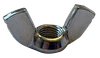 3/8"-24 Cold Forged Wing Nut, Low Carbon Steel, Zinc Clear (Box of 1,000)