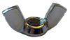 7/16"-20 Cold Forged Wing Nut, Low Carbon Steel, Zinc Clear (Box of 500)