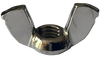 3/8"-16 Cold Forged Wing Nut, Steel, Nickel (Box of 750)