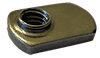#14-28 Tab Base Weld Nut (.812 Base, Offset Hole), 18-8 Stainless Steel (Box of 1,000)