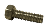 1/4"-20 x 5/8" Indented Hex Head Unslotted Thread Rolling Screw, Steel Zinc Clear & Wax (Box of 3,000)