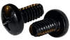 #6-32 x 3/16" Pan Head Phillips Thread Rolling Screw, Steel Zinc Black & Wax (Box of 10,000)