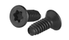 1/4"-20 x 1" Flat Head Torx (6-Lobe) Thread Rolling Screw, Steel Black Oxide & Wax (Box of 3,000)