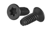 1/4"-20 x 3-1/2" Flat Head Torx (6-Lobe) Thread Rolling Screw, Steel Black Oxide & Wax (Box of 500)