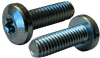 5/16"-18 x 2-1/2" Pan Head Torx (6-Lobe) Thread Rolling Screw, Steel Zinc Clear & Wax (Box of 500)