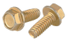 1/4"-20 x 1/2" Hex Washer Head Unslotted Thread Rolling Screw, Steel Zinc Yellow & Wax (Box of 4,000)