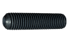 #10-32 x 9/16" Cup Point Socket Set Screw, Fine Thread, Alloy Steel, Thermal Black Oxide (Box of 5,000)