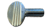 #10-24 x 2-1/2" Plain Thumb Screw, Steel, Zinc Clear - FT (Box of 1,000)