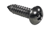 #8-15 x 1-1/4" Pin-In Hex Security Button Head Sheet Metal Screw, Type A, 18-8 Stainless Steel (Box of 2,000)