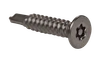 1/4"-14 x 1" Pin-In Torx Security Flat Head Tek Screw, 410 Stainless Steel (Box of 1,000)