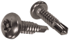 #6-20 x 3/8" Pan Head Pin-In Torx Security Tek Screw, 410 SS (Box of 3,000)