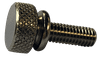 #10-32 x 1/2" Knurled Thumb Screw with Washer Face, Aluminum - FT (Box of 100)