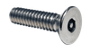 #10-24 x 5/8" Pin-In Hex Security Flat Head Machine Screw, 18-8 Stainless Steel - FT (Box of 3,000)