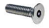 #10-24 x 1-1/2" Pin-In Hex Security Flat Head Machine Screw, 18-8 Stainless Steel - FT (Box of 1,500)