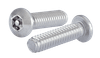 1/4"-20 x 3/4" Pin-In Torx Drive Button Head Security Machine Screw, 18-8 Stainless Steel - FT (Box of 1,500)