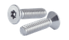 #8-32 x 1" Pin-In Torx Security 82 Degree Flat Head Machine Screw, 18-8 Stainless Steel - FT (Box of 3,500)