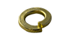 7/16 Split Lock Washer, Steel, Zinc Yellow (96 HR) (Box of 2,500)