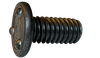 #10-24 x 3/4" Weld Screw with Nibs on Top of Head, Steel, Plain - FT (Box of 3,000)