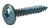 #8 x 2-1/2" K-Lathe Screw, Modified Truss Head (K-Lath) Phillips, Zinc Plated (Box of 2,000)