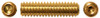 1/4"-20 x 1" Cup Point Socket Set Screw, Alloy Steel, Zinc Clear