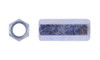 3/8"-16 x W9/16" x L1-3/4" Hex Coupling Nut, Low Carbon Steel, Zinc Clear