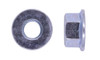 1/2"-13 UNC Serrated Hex Flange Nut, Low Carbon Steel, Zinc Clear