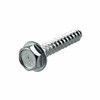 #14 x 5/8" Garage Door HWH Serrated Sheet Metal Screws (7/16" AF), Type AB, Zinc (Box of 3,500)