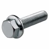 1/4" x 3" Grade 5 Serrated Hex Flange Machine Bolts, Indented Head, Trivalent RoHS (Box of 600)