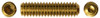 5/16"-18 x 3/8" Cup Point Socket Set Screw, Brass (Box of 2500)