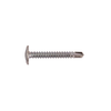 #12 x 1-1/2 Self-Drilling K-Lath Tek Screw, Square Drive Modified Truss Wafer Head, Zinc (Box of 2000)