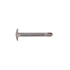 1/4 x 1-1/2 Self-Drilling K-Lath Tek Screw, Square Drive Modified Truss Wafer Head, Zinc (Box of 1000)
