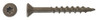 #9 x 3" WAR Coated Deck Screw, Flat Head w/ Nibs, Star Drive, Type 17 Point (Box of 2000)