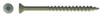 #10 x 3-1/2" Ceramic Green Coated Deck Screw, Flat Head w/ Nibs, Square Drive, Type 17 Point (Box of 1000)