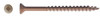 #9 x 3" Ceramic Red Coated Deck Screw, Flat Head w/ Nibs, Square Drive, Type 17 Point (Box of 1500)