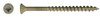 #9 x 3" Ceramic Tan Coated Deck Screw, Flat Head w/ Nibs, Square Drive, Type 17 Point (Box of 1500)