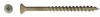 #9 x 3" Ceramic Tan Coated Deck Screw, Flat Head w/ Nibs, Square Drive, Type 17 Point (Box of 1500)