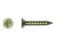 #6-18 x 1/2" Phillips Flat Head Sheet Metal Screw, Type A, Steel, Zinc Plated (Box of 17300)