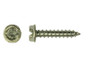 #12-11 x 1" Slotted Hex Washer Head Sheet Metal Screw, Type A, Steel, Zinc Plated (Package of 100)