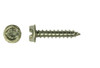 #4-24 x 5/16" Slotted Hex Washer Head Sheet Metal Screw, Type A, Steel, Zinc Plated (Box of 10000)
