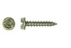 #24-9 x 2-1/2" Slotted Hex Washer Head Sheet Metal Screw, Type A, Steel, Zinc Plated (Box of 300)