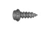 #10-12 x 3/4" Slotted Hex Washer Head Sheet Metal Screw, Type A, Steel, Black Oxide Coated (Box of 6000)