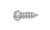 #8-15 x 3/4" Square Hex Washer Head Sheet Metal Screw, Type A, Steel, Zinc Plated (Box of 8000)
