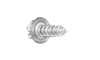 #8-15 x 1/2" Slotted Hex Washer Head with Serrations Sheet Metal Screw, Type A, Steel, Zinc Plated (Box of 10000)
