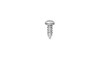 #6-18 x 3/8" Square Pan Head Sheet Metal Screw, Type A, Steel, Zinc Plated (Box of 3000)
