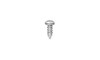 #10-12 x 1-1/4" Square Pan Head Sheet Metal Screw, Type A, Steel, Zinc Plated (Box of 3000)