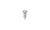 #10-12 x 1-1/2" Square Pan Head Sheet Metal Screw, Type A, Steel, Zinc Plated (Box of 3000)