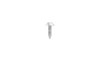 #10-12 x 1/2" Slotted Round Head Sheet Metal Screw, Type A, Steel, Zinc Plated (Box of 8000)