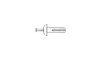 1/4 x 1-1/2" Nylon/Steel Mushroom Head Drive Pin Rivet (Box of 1000)